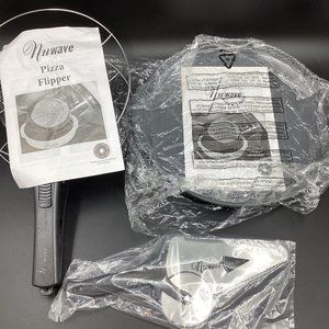 Nuwave Infrared Stainless Steel Pizza Set Flipper, cutter&  Silicone Liner NEW!